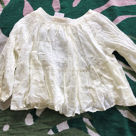 NWT Free People boho prairie blouse - Picture 7 of 9